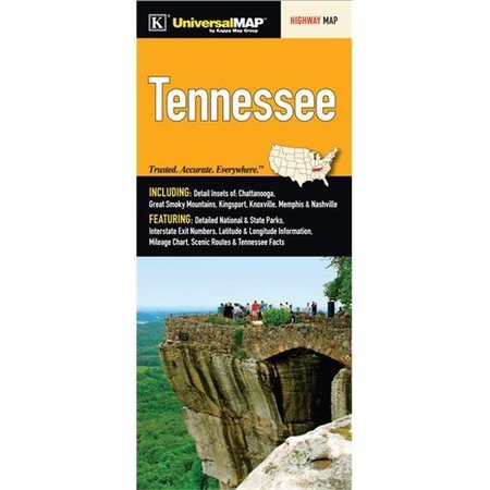 UNIVERSAL MAP GROUP LLC Universal Map 14608 Tennessee Fold Map 14608